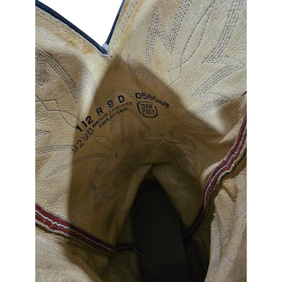Dan Post Milwaukee Western cowboy boots in black cherry Sz 9D main image 2